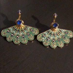 Kate spade peacock earrings